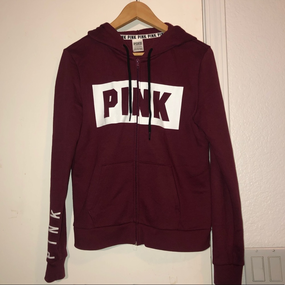 Pink Zipper Hoodie